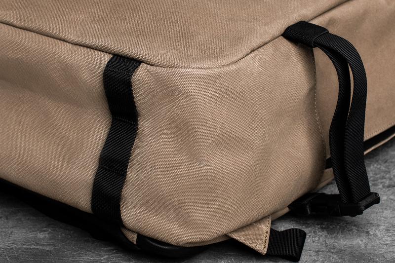 Women's Nobull Waxed Canvas Duffleback Bags Khaki | SG I3232L
